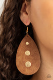 Rustic Torrent - gold-Paparazzi Earring