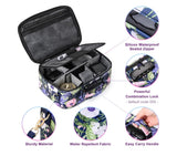 Smell Proof Bag with Combination Lock, Large Smell Proof Stash Box, Odor Proof Container Portable Travel Storage Case, Activated Charcoal Bag, Purple
