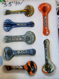3.5” Rock Glass Heavy Assorted Handpipe