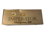 Imperator | Black Filtered Tubes | 200 count | 20mm carbon filter