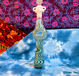 7" Spiral Donut Hole Nectar Collector-Teal-V1052N