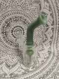 8” Rock Glass Waterpipe | Single Tree Perc | Bent Neck | Green