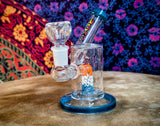 5" Diffusion Dynamo Waterpipe w/Teal Accents-GWP124
