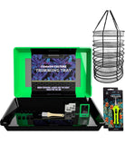 COMMON CULTURE Trimming Tray - 150 Micron Dry Sift Screen Set - 24” Collapsible Drying Rack - Screen Trim Kit - Sifting Tray with Dry Herb Harvest Accessories