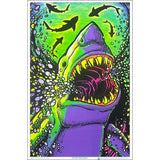 Shark Attack Blacklight Poster-23"x35"