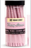 Blazy Pink Cones 50ct Pack | Pink Rolling Cones | Vegan & Smooth Burning | Blazy Susan Quality Smoking Accessories