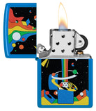 Zippo  Cosmic Zippo Design Sky Blue Matte Windproof Lighter