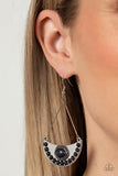 Canyon Canoe Ride - black-Paparazzi Earring