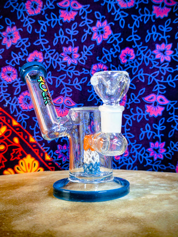 5" Diffusion Dynamo Waterpipe w/Teal Accents-GWP124