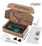 Mamba Original Electric Spice Grinder, USB Rechargeable One-Hand Herb & Spice Mill with Aluminum Teeth, Portable Kitchen Grinder, Cone Filling grinder, auto cone fill