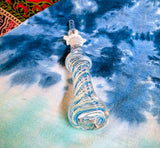 7" Color Spiral Dab Straw-Blue/White/Lilac-V960N