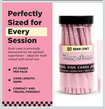 Blazy Pink Cones 50ct Pack | Pink Rolling Cones | Vegan & Smooth Burning | Blazy Susan Quality Smoking Accessories