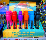 Rock Glass Silicone&Glass Taster Pipe-Assorted Colors-RG1016