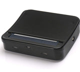 Automatic Rolling Box, Cigarette Rolling Machine Portable Metal Box for Rolling Tobacco, Smoking Roller and Storage Case (Black)