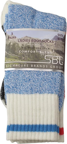 SBG 3 pairs Ladies Boot Socks