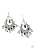 Musical Gardens - Black-Paparazzi Earrings