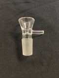 18mm Male Clear Martini Glass Slide w/ Handle