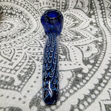 Blue&White-Color Spin Rake Look Sherlock Pipe
