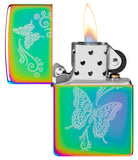 Zippo Butterfly Design Multi-Color       Windproof Lighter