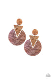 Head Under WATERCOLORS - multi (purple/brown)-Paparazzi Earring