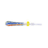 Nectar I/O Straw with 10MM Tip-Muticolored Squiggles-V1060N