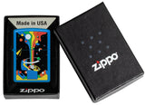 Zippo  Cosmic Zippo Design Sky Blue Matte Windproof Lighter