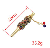 Metal Hookah Tips Reusable – Stylish Rhinestone Hookah Accessories for Personalized Shisha Experience, Durable Gold-Like Metal Alloy Pipe Tip with Ergonomic Design, Easy to Clean, Compact & Gift-Ready