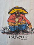 Vintage 1980s Sh*t Happens T Shirt Cancun Mexico Size Large