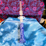 Nectar I/O Straw with 10MM Tip-Blue/White Swirl-V1037N