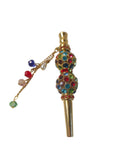 Metal Hookah Tips Reusable – Stylish Rhinestone Hookah Accessories for Personalized Shisha Experience, Durable Gold-Like Metal Alloy Pipe Tip with Ergonomic Design, Easy to Clean, Compact & Gift-Ready