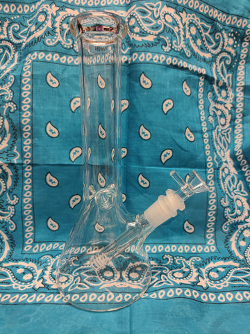 11” Glass Waterpipe Heavy (Clear)