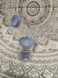 6" Rock Glass Waterpipe | Single Perc | Bent Neck | 14mm | Purple