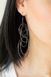 I Feel Dizzy - black -Paparazzi Earrings