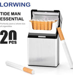 Cigarette Case Aluminum with Makeup Mirror for 20pcs Cigarettes | Magnetic Closure