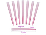 Yannabis | Pre-Roll Cones | 40 Cones | King Size Cone Rolling Paper | 110mm Cigarette Rolling Paper with Tip Vegan & Smooth Burning, Pink