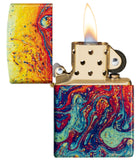 Zippo Magma Fusion 540 Tumbled Brass Windproof Lighter