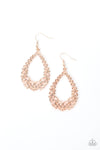 *Paparazzi Accessories* Granada Garland Rose Gold Earrings