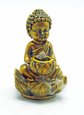 Small Baby Buddha Backflow Incense Burner
