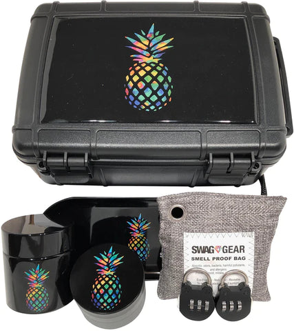 Swag Gear Smell Proof Stash Box Combo (Pineapple)