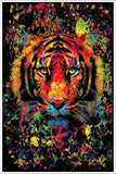 Tiger Splatter Non Flocked Blacklight Poster-24"x36"
