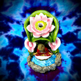 5.25" Colorful Buddha Backflow Incense Burner
