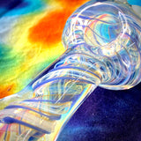 3.5" Fumed Canework Handpipe by Baked Glass