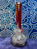 12" double bulb w/hat soft glass waterpipe