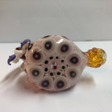 5" Mandela Front Fumed Handpipe with Bumpy Carb, Flower, & Eye Disc