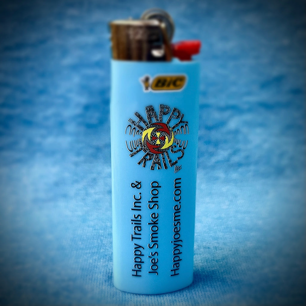 Happy Trails Inc. & Joe's Smoke Shop Custom Bic Lighter – Happy Trails Inc  & Joe's Smoke Shop