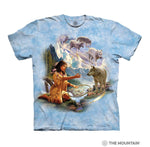 Dreams of wolf spirit the mountain t-shirt