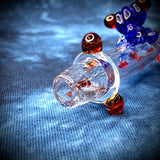 5.25" Glass Dab Straw w/ Frog by Sara Mac