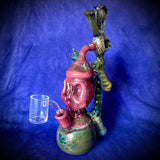11" Burgundy/Forest Green Noble Dragon 4 Claws Skull Rig by Pharo