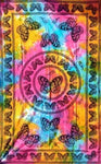 Tye Dye Butterfly Twin Size Tapestry-Bedspread