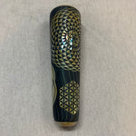 Sandblasted Sacred Geometry Chillum by Little B Glass